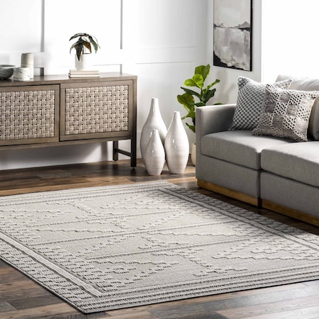 Nuloom Medora Textured Contemporary Area Rug 5ft 3in x 7ft 6in OZAL10A-53076